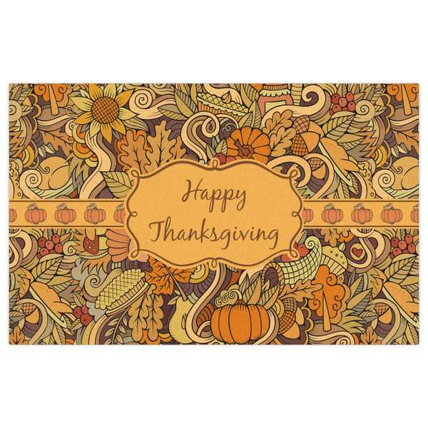 Thanksgiving Indoor / Outdoor Rug - 5'x8' - Front Flat