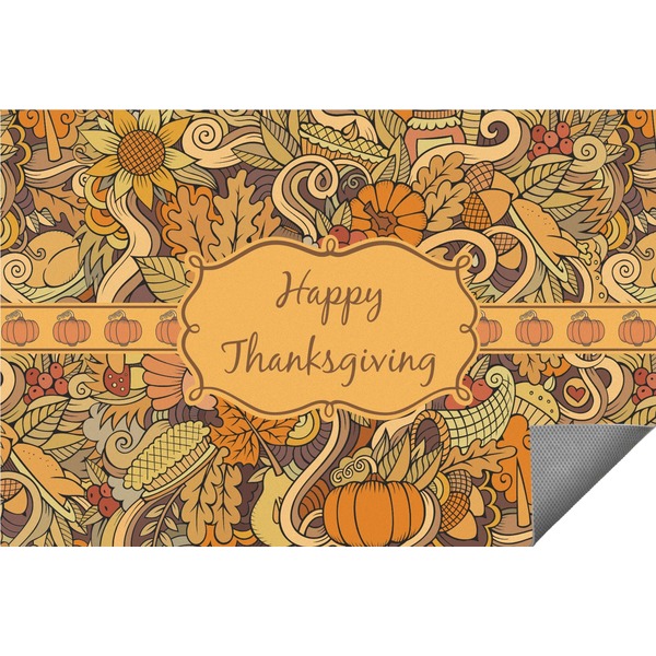 Custom Thanksgiving Indoor / Outdoor Rug - 3'x5' (Personalized)