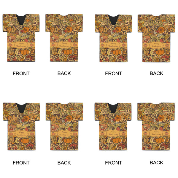 Thanksgiving Jersey Bottle Cooler - Set of 4 - APPROVAL