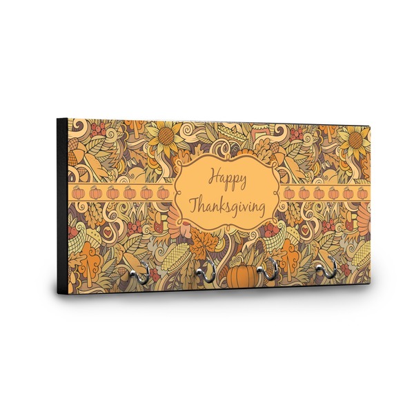 Thanksgiving Key Hanger - Front View with Hooks