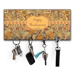 Thanksgiving Key Hanger w/ 4 Hooks w/ Name or Text