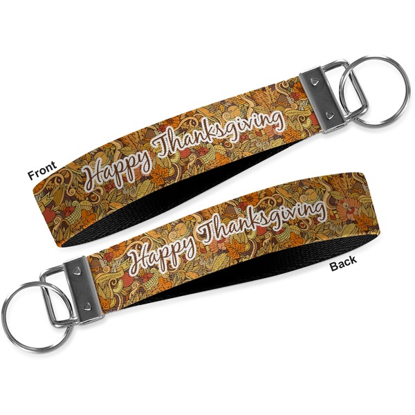 Thanksgiving Key-chain - Metal and Nylon - Front and Back