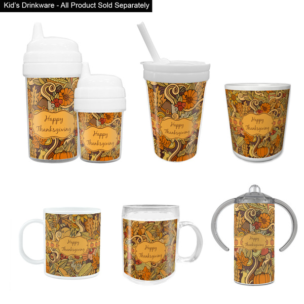 Thanksgiving Kid's Drinkware - Customized & Personalized
