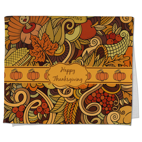 Custom Thanksgiving Kitchen Towel - Poly Cotton