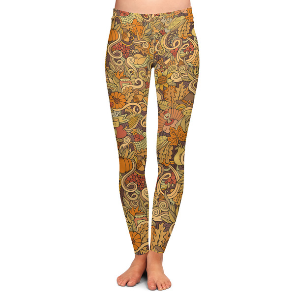 Custom Thanksgiving Ladies Leggings - 2X-Large