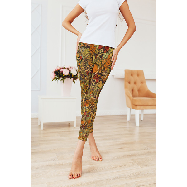 Thanksgiving Ladies Leggings - LIFESTYLE 2