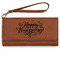 Thanksgiving Ladies Wallet - Leather - Rawhide - Front View