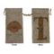 Thanksgiving Large Burlap Gift Bags - Front & Back