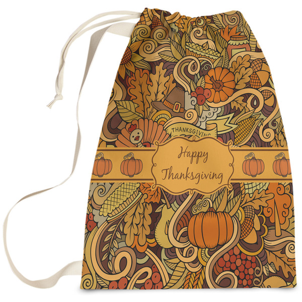 Custom Thanksgiving Laundry Bag - Large