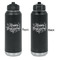 Thanksgiving Laser Engraved Water Bottles - Front & Back Engraving - Front & Back View
