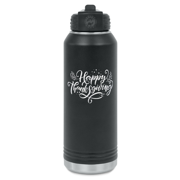 Custom Thanksgiving Water Bottles - Laser Engraved