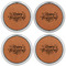 Thanksgiving Leather Coaster Set of 4
