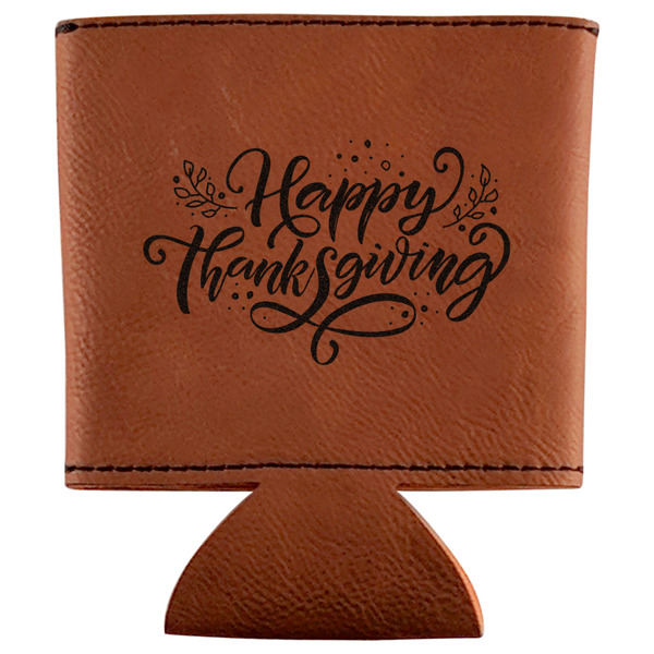 Custom Thanksgiving Leatherette Can Sleeve