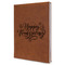 Thanksgiving Leatherette Journal - Large - Single Sided - Angle View