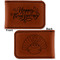 Thanksgiving Leatherette Magnetic Money Clip - Front and Back