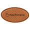 Thanksgiving Leatherette Oval Name Badge with Magnet