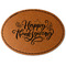 Thanksgiving Leatherette Patches - Oval