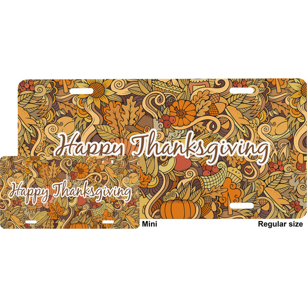 Thanksgiving License Plate (Sizes)