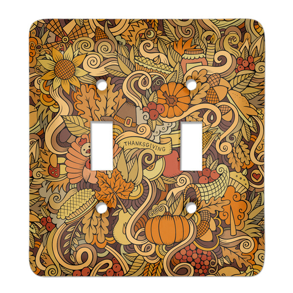 Custom Thanksgiving Light Switch Cover (2 Toggle Plate)