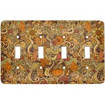 Thanksgiving Light Switch Cover (4 Toggle Plate)