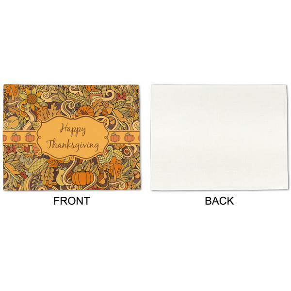 Thanksgiving Linen Placemat - APPROVAL Single (single sided)