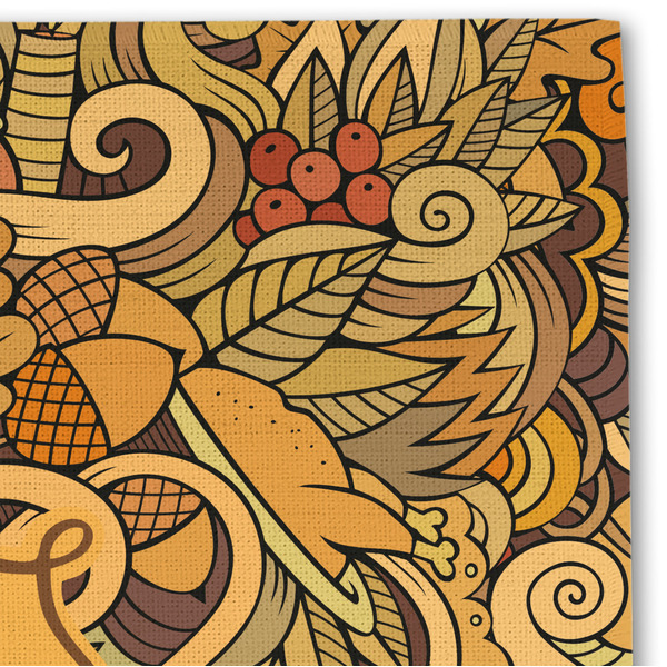 Thanksgiving Linen Placemat - DETAIL