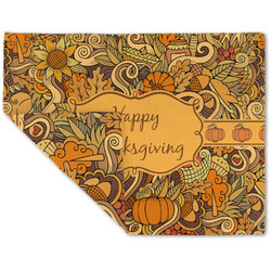 Thanksgiving Double-Sided Linen Placemat - Single