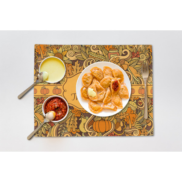 Thanksgiving Linen Placemat - Lifestyle (single)