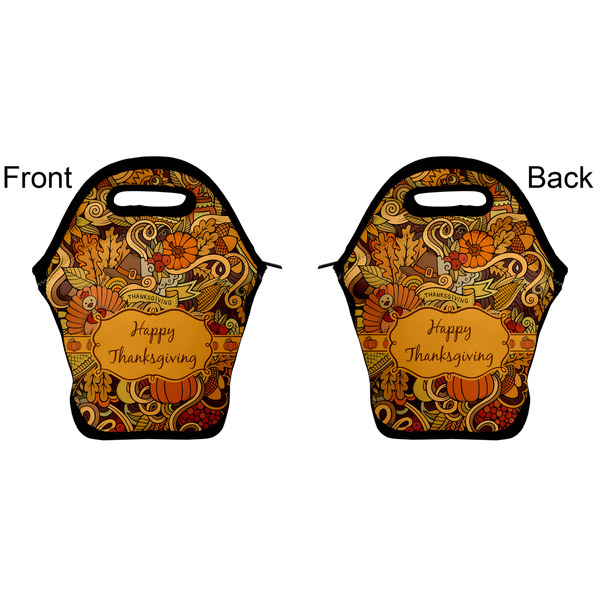 Thanksgiving Lunch Bag - Front and Back