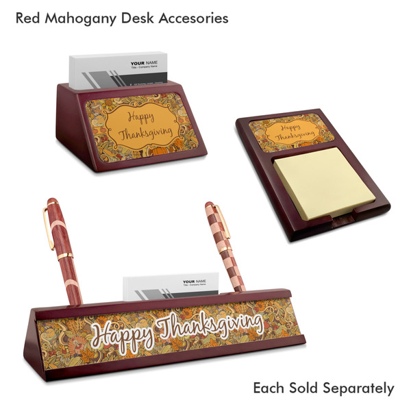 Thanksgiving Mahogany Desk Accessories
