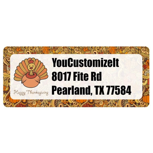 Custom Thanksgiving Return Address Labels (Personalized)