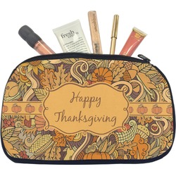 Thanksgiving Makeup / Cosmetic Bag - Medium (Personalized)