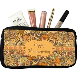 Thanksgiving Makeup / Cosmetic Bag - Small (Personalized)