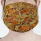 Thanksgiving Mask - Pleated (new) Front View on Girl