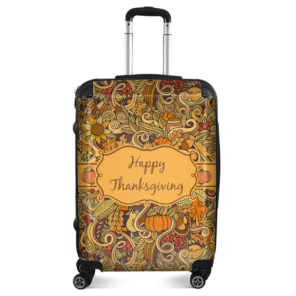 Custom Thanksgiving Suitcase - 24" Medium - Checked