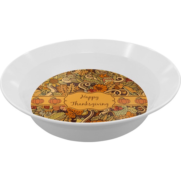 Custom Thanksgiving Melamine Bowl - 12 oz (Personalized)
