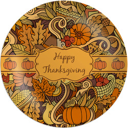 Thanksgiving Melamine Salad Plate - 8" (Personalized)