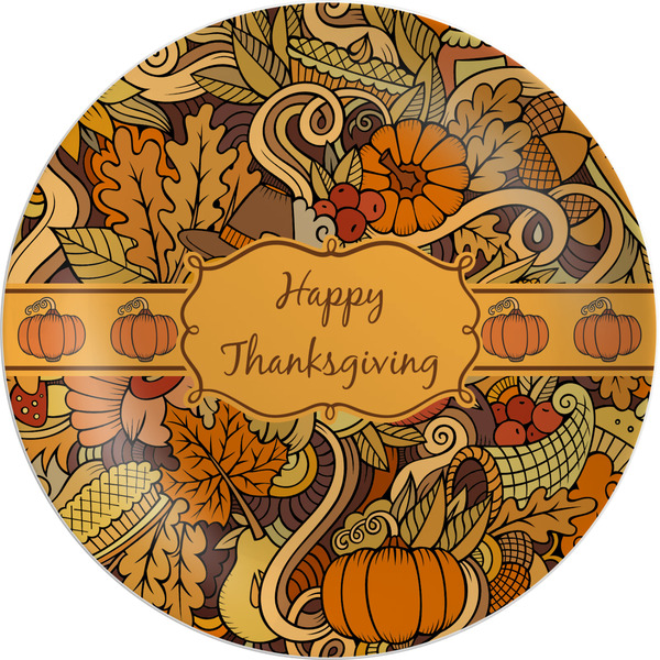 Custom Thanksgiving Melamine Plate (Personalized)