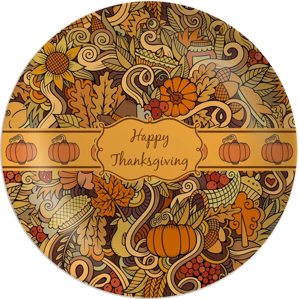 Custom Thanksgiving Melamine Plate (Personalized)