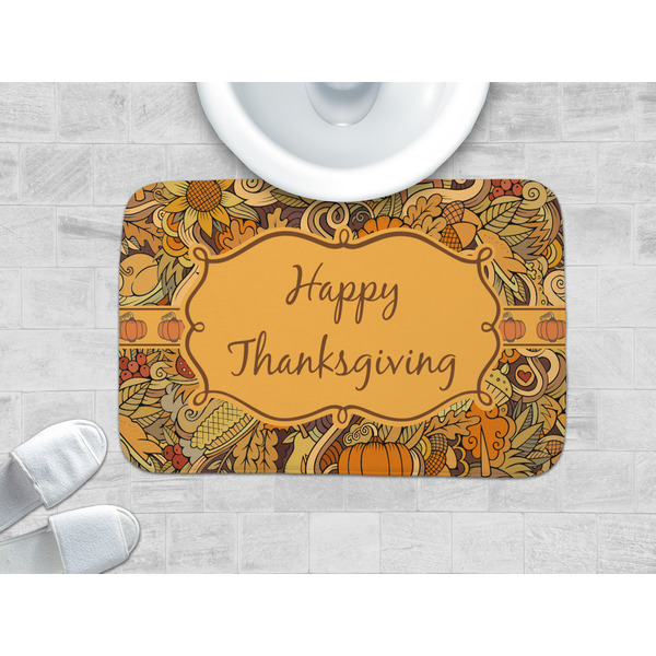 Thanksgiving Memory Foam Bath Mat - LIFESTYLE 34x21