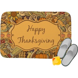 Thanksgiving Memory Foam Bath Mat (Personalized)