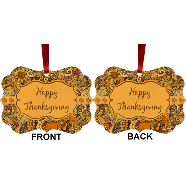Thanksgiving Metal Benilux Ornament - Front and Back (APPROVAL)