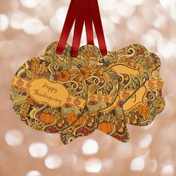 Thanksgiving Metal Ornaments - Double Sided