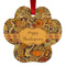 Thanksgiving Metal Paw Ornament - Front