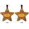 Thanksgiving Metal Star Ornament - Front and Back