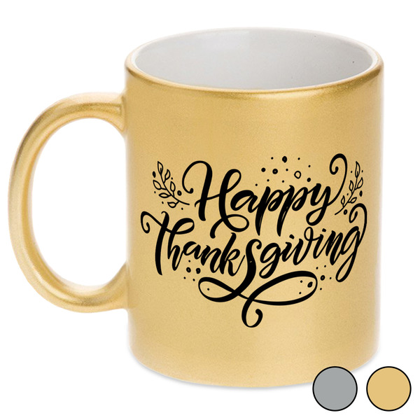 Thanksgiving Metallic Mugs