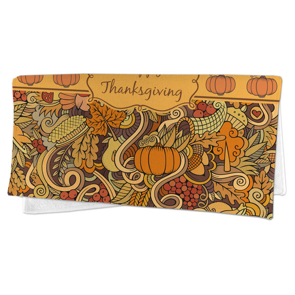 Thanksgiving Microfiber Dish Rag - FOLDED (half)