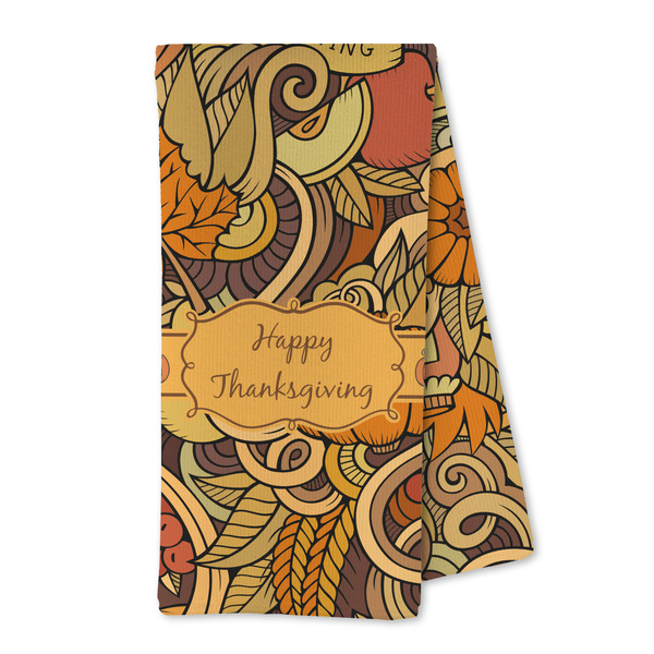 Custom Thanksgiving Kitchen Towel - Microfiber
