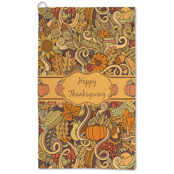 Custom Thanksgiving Microfiber Golf Towel
