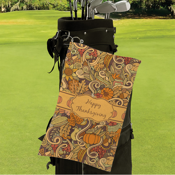 Thanksgiving Microfiber Golf Towels - Small - LIFESTYLE